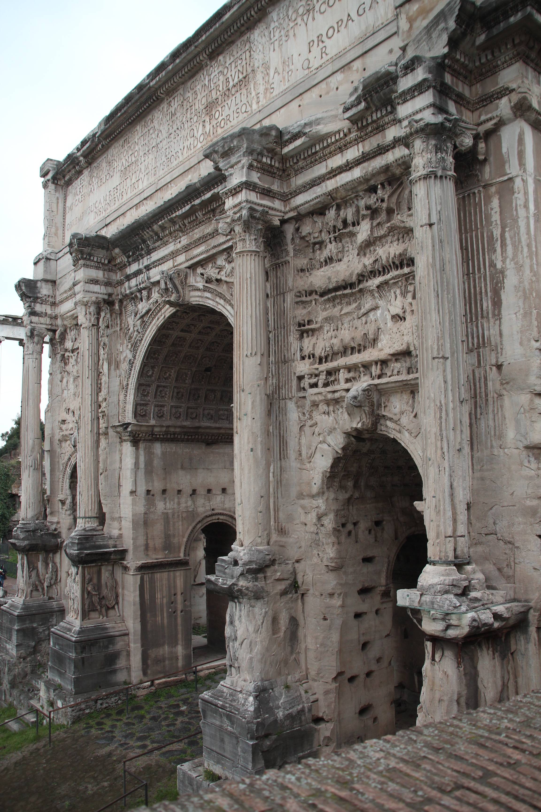 Teil vom Forum Romanum in Rom
